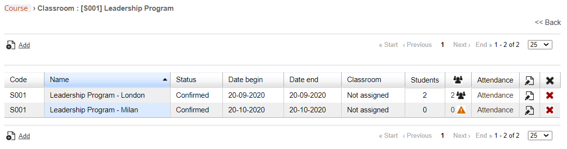 courses editions editionslist