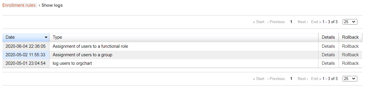 enrollrules logs